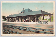 Postcard Belmar Station Belmar N.J. Railroad Depot 1915 Vintage picture