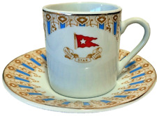 RMS Titanic 1st Class Wisteria 4oz Espresso Demitasse Cup and Saucer picture
