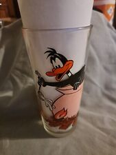 Vtg 1976 PORKY PIG DAFFY DUCK SOUP Pot Looney Tunes Pepsi Collector Glass picture