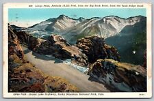 Rocky Mountain National Park Colorado Grand Lake Highway WB Cancel WOB Postcard picture