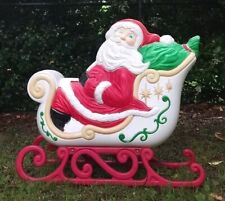 Large Vintage Santas Sleigh Christmas Blow Mold Grand Venture USA  picture
