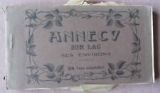 Vtg 1900s ANNECY France Souvenir 24 Real Photo Postcard Books Album Detachable  picture