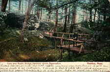 Postcard: Cave and Rustic Bridge, Hemlock Grove Reservation. Newton, M picture