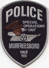 MURFREESBORO TENNESSEE Special Operations Unit POLICE PATCH picture