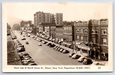 Olean New York~North Union Street~Palace Theatre Ray Milland~Lang's~1951 RPPC picture