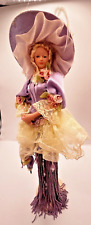 Vtg Popular Creations Victorian Tassel Doll Putting on the Ritz With Stand 2001 picture