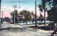 ELKHART IN - Scene Near The St. Joe Dam Postcard - udb - 1907 picture