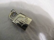 DIOR ZIP PULL charm 14x22MM  SILVER  tone METAL LOCK , LOT  1 picture