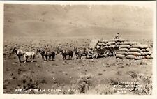 RPPC Freight Team Loading Wool Tenabo NV Moore & Stone Winnemucca Postcard V20 picture