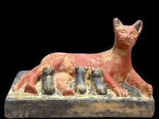 Rare Antique Egyptian Cat-goddess Bastet Statue | Exquisite Fine Stone picture