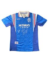 Paul Gascoigne & Ally Mccoist Signed Rangers Football Shirt 1996/1997 picture