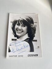 Original Doctor Who  1970s BBC Postcard Elisabeth Sladen. Signed With Dedication picture