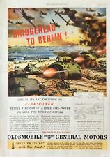 1943 Oldsmobile General Motors Vintage Ad Bridgehead to Berlin picture
