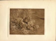 1903 Original Photogravure | Apache Still Life|  Edward Curtis | 5 1/2 x 7 1/2 picture