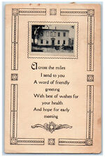 1919 P.O. Harpersfield New York NY Friendly Greeting Message Postcard picture