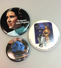 Vintage 1977-1983 Star Wars Pin Back Button Lot 3