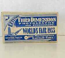 1933 Chicago World Fair CENTURY OF PROGRESS photographs and stereoscope picture