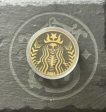40mm Custom Engraved Brass “Bring Me Coffee Or Die” Coin picture