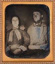 California Gold Miner Pretty Lady Work Shirt Knife 1/6 Plate Daguerreotype T315 picture