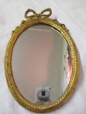 Vintage Italy Florentine hand made oval Frame with Mirror picture