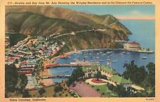 1947 Santa Catalina Wrigley Residence Mt Ada Postcard 5.5