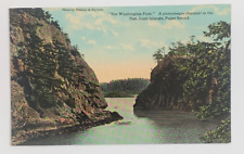A Picturesque Channel in the San Juan Islands Puget Sound Postcard Unposted picture