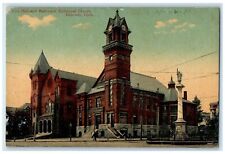 c1940's City Hall And Methodist Episcopal Church Danbury Connecticut CT Postcard picture