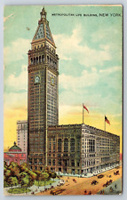 Postcard Metropolitan Life Building New York City 1908 Xcel Posted 1908 picture