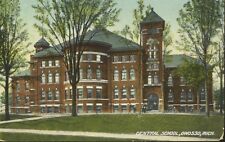 Central School Owosso MI Mich. Michigan c1908 Vintage Postcard D2 picture