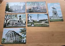 Lot Of 6 Richmond VA Postcards Jefferson Davis Grave Lee Monument Capitol Church picture