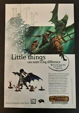 DUNGEONS & DRAGONS Miniatures ~ Vintage Magazine PRINT AD 2001 Wotc AD&D picture