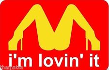I'M LOVING IT HELMET TOOLBOX LAPTOP BUMPER STICKER DECAL MADE IN USA picture