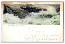 1907 View Of Lower Falls Spokane Washington WA Antique Posted Postcard picture