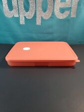 Tupperware FreezeSmart Container Rectangle #1 Date Dial 4.75 Cup / 1.2L Orange  picture