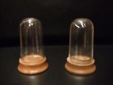 Vintage Anri Glass Display Dome with Wooden Base for 1.5 inch Figurine picture