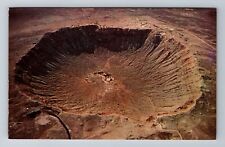 AZ-Arizona, Aerial Meteor Crater, Antique, Vintage Souvenir Postcard picture