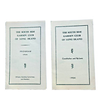 SOUTH SIDE GARDEN CLUB OF LONG ISLAND - 1954 Program / Constitution & By-Laws picture