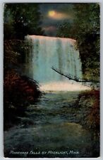 Minnesota MN - Minnehaha Falls by Moonlight - Vintage Postcard - Unposted picture