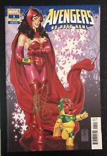 AVENGERS NO ROAD HOME #1 MARK BROOKS WANDAVISION SCARLET WITCH SIGNED COA NM picture