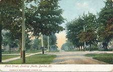 DUNDEE IL - Third Street looking North - 1908 picture