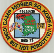 US ARMY BASE PATCH, cAMP MOSIER, SO KOREA, 43rd MASH, 1950-79   Y picture