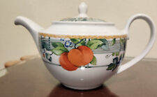 WEDGWOOD HOME EDEN porcelain teapot fruit -- Vintage --  Portugal -- Lot 1894 picture