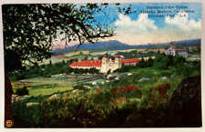Birdseye View Santa Barbara Mission, California CA Vintage Postcard picture