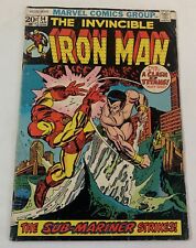 1973 Marvel IRON MAN #54 ~ low grade, water damage to spine picture