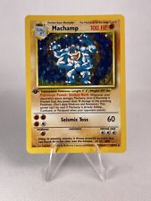Pokemon TCG - 1st Edition MACHAMP 8/102 - Base Set WOTC - Holo Card - NM picture