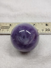 Amethyst sphere, polished, 2 inch diameter, pretty purple picture