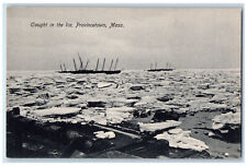 c1905 Caught in the Ice, Provincetown Massachusetts MA Antique Postcard picture