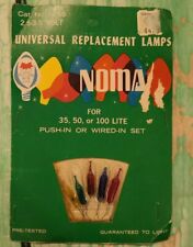 VINTAGE NOMA CHRISTMAS LIGHT REPLACEMENT BULBS For 35,50, Or 100 Lite Push/Wired picture