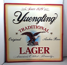 Vtg 2003 Yuengling Original Amber Beer LAGER Metal Tin Sign 16x16 Bar Man Cave picture
