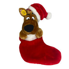 Gemmy Cartoon Network Singing Talking Scooby Doo Christmas Stocking Santa Cute picture